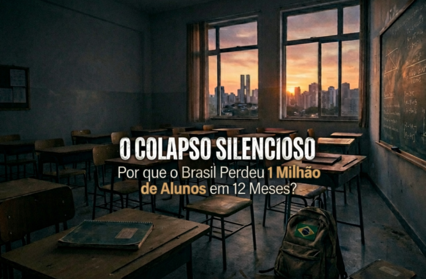 O Colapso Silencioso: Por que o Brasil Perdeu 1 Milhão de Alunos em 12 Meses?