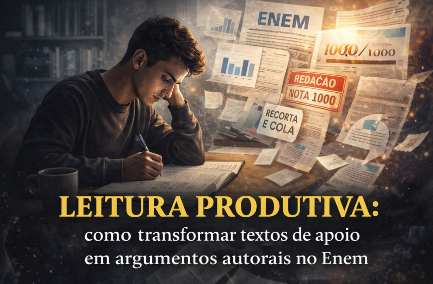 Leitura produtiva: como transformar textos de apoio em argumentos autorais no Enem